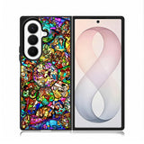 All Disney Heroes Stained Glass Samsung Galaxy Z Fold 8 Ultra Case DC0056