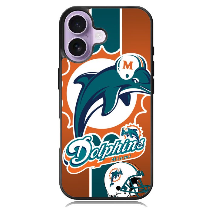 Miami Dolphins iPhone 16 Case DC1131