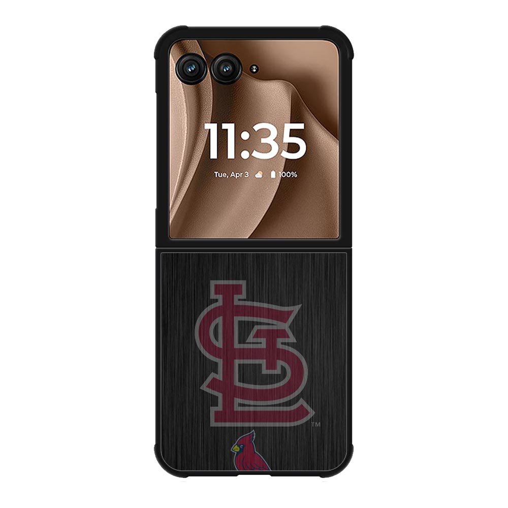 St Louis Cardinals Logo Wood Motorola Moto RAZR Plus 2025 Case