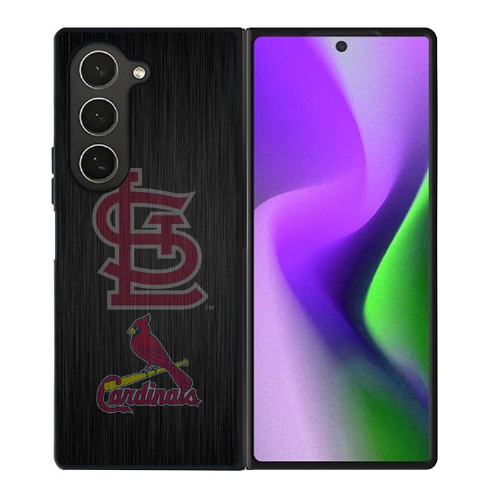 St Louis Cardinals Logo Wood Samsung Galaxy Z Fold 6 Case