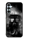 Doctor Who Tardis Police Box Black White Samsung Galaxy A25 5G Case