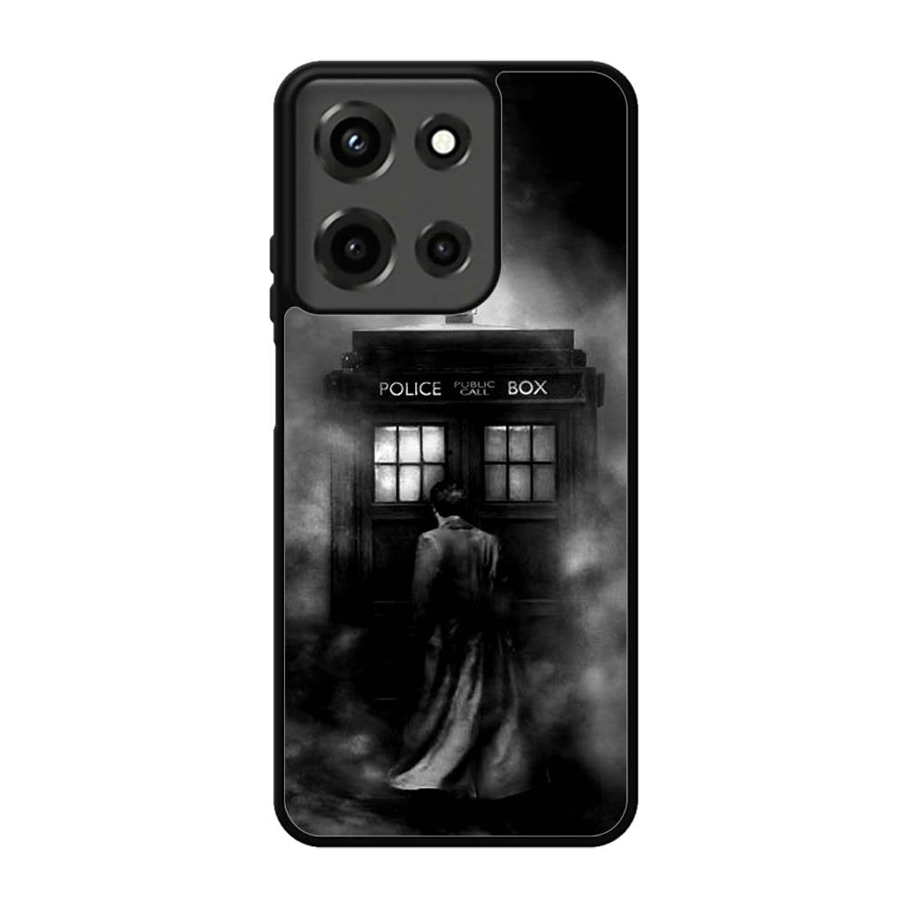 Doctor Who Tardis Police Box Black White Motorola Moto G 5G 2025 Case DC6741