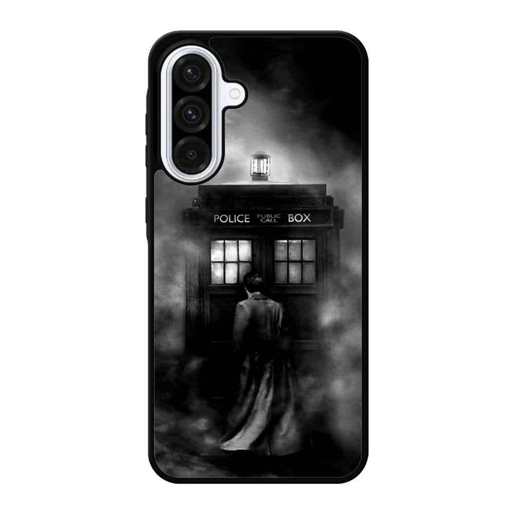 Doctor Who Tardis Police Box Black White Samsung Galaxy A56 Case DC5320