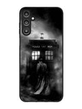 Doctor Who Tardis Police Box Black White Samsung Galaxy A14 5G Case