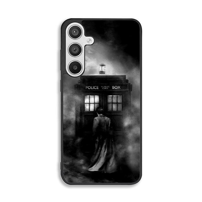 Doctor Who Tardis Police Box Black White Samsung Galaxy A26 Case DC6741