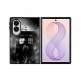 Doctor Who Tardis Police Box Black White Samsung Galaxy Z Fold 8 Case