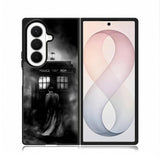 Doctor Who Tardis Police Box Black White Samsung Galaxy Z Fold 8 Ultra Case