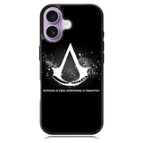 Assassins Creed Symbol Glow iPhone 16 Case DC0097