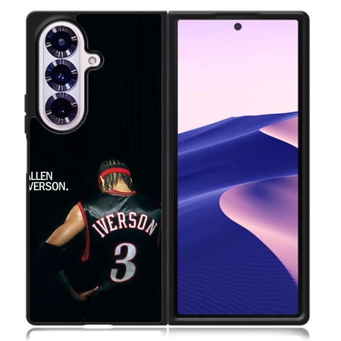 Allen Iverson Black Case Samsung Galaxy Z Fold 7 Case DC0061