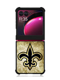 New Orleans Saints gold Motorola Moto Razr Plus 2023 , Moto Razr+ 2023 Case