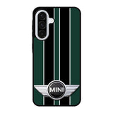 Mini Cooper Style British Racing Black Green Samsung Galaxy A56 Case DC1163