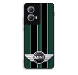 Mini Cooper Style British Racing Black Green Motorola Moto Edge 2024 Case DC7440