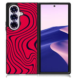 Pewdiepie Red And Black Wavy Samsung Galaxy Z Fold 7 Case DC1400