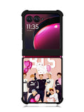 BTS Pink Motorola Moto Razr Plus 2023 , Moto Razr+ 2023 Case
