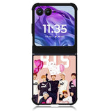 BTS Pink Motorola Moto Razr Plus 2024 , Moto Razr+ 2024 Case