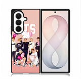 BTS Pink Samsung Galaxy Z Fold 8 Ultra Case