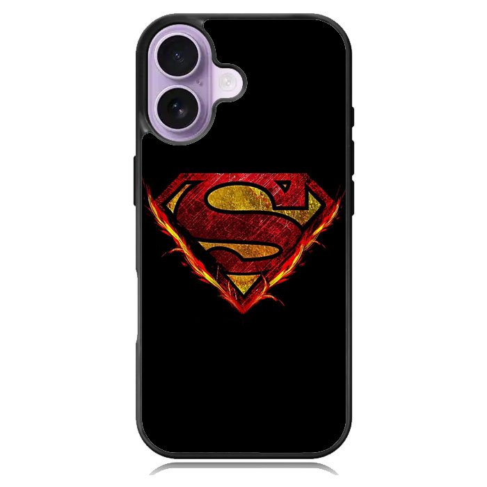 Superman Fire Logo iPhone 16 Case DC1800