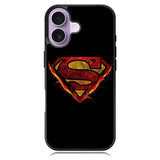 Superman Fire Logo iPhone 16 Case DC1800