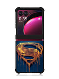Superman gold Logo Motorola Moto Razr Plus 2023 , Moto Razr+ 2023 Case