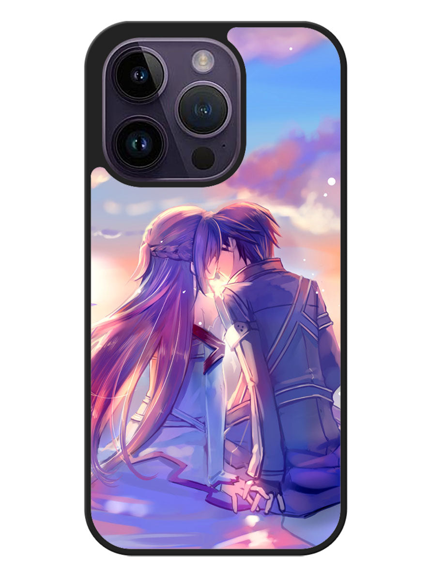 sword art online kirito and asuna iPhone 14 Pro Case BLN2261