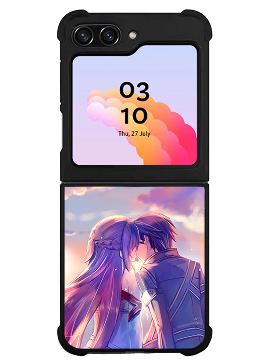 sword art online kirito and asuna Samsung Galaxy Z Flip 5 5G 2023 Case