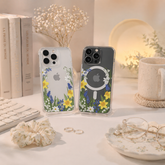 Wildflower Garden iPhone Case , Samsung Case, Spring Botanical Phone Cover, Cottagecore Floral MagSafe Case