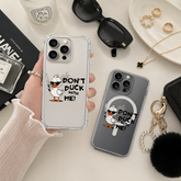 Don't Duck With Me Funny Duck iPhone Case , Samsung Case, Cute Sarcastic Animal Phone Cover, MagSafe Case