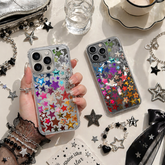 Colorful Glitter Star Pattern iPhone Case , Samsung Case, Y2K Aesthetic Phone Cover, MagSafe Case