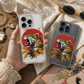 Roaring Jaguar Sunset iPhone Case , Samsung Case, Wild Big Cat Animal Phone Cover, MagSafe Case