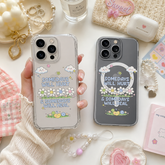Somedays Will Heal iPhone Case , Samsung Case, Motivational Quote Clear Phone Case, MagSafe Compatible Mental Health Cover