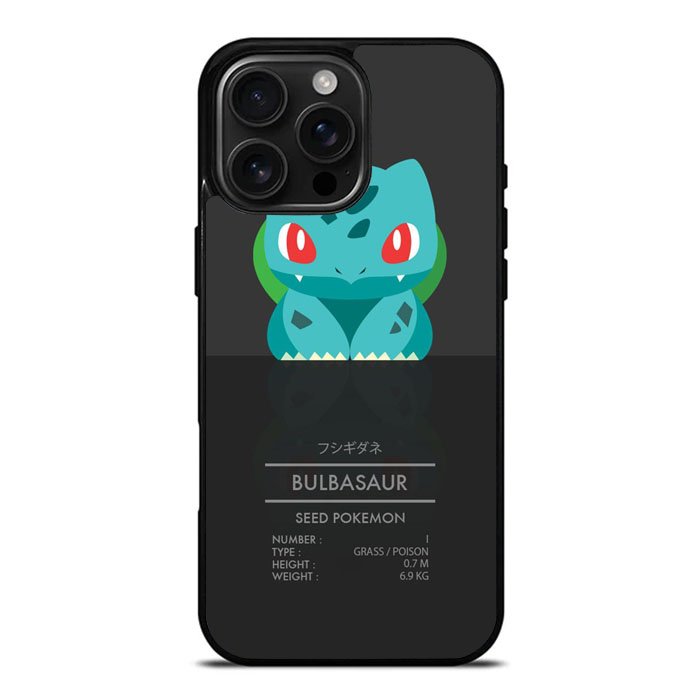 Bulbasaur Pokemon iPhone 16 Pro Case DC0276