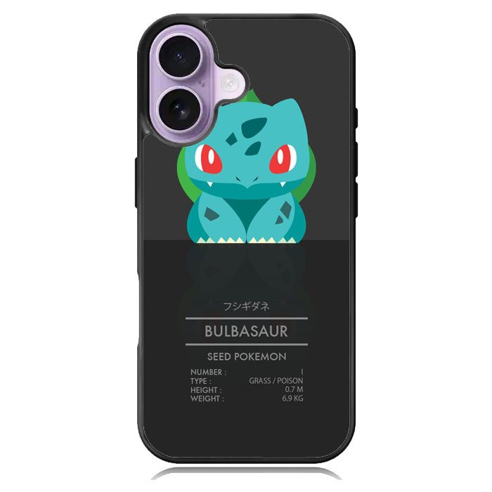 Bulbasaur Pokemon iPhone 16 Case DC0276