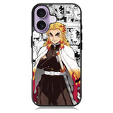 Kimetsu No Yaiba Rengoku Anime iPhone 16 Case DC0992