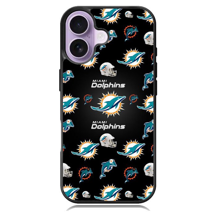 Miami Dolphins iPhone 16 Case DC1132