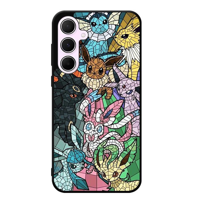 Pokemon Stained Glass Samsung Galaxy A55 5G Case DC1495