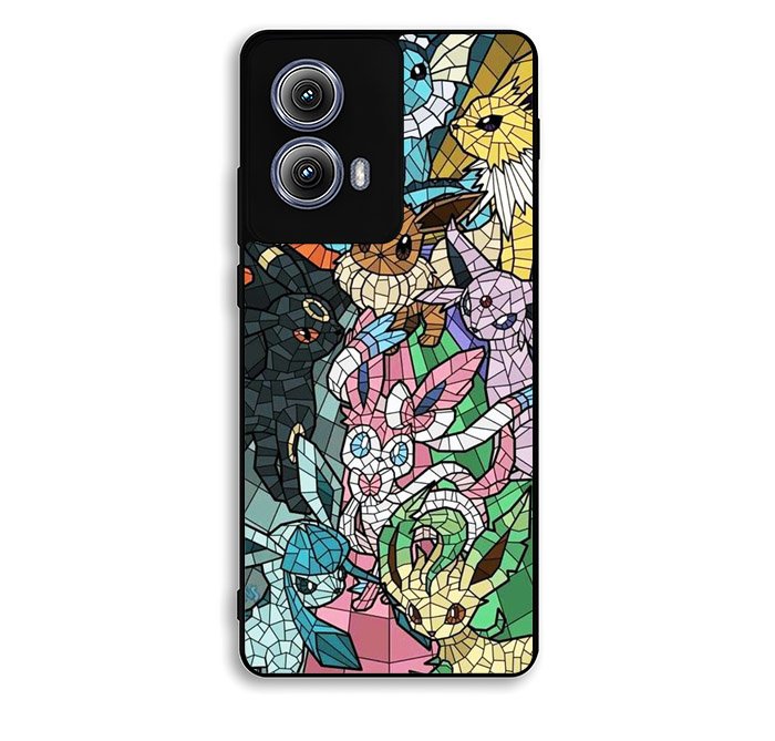 Pokemon Stained Glass Motorola Moto Edge 2024 Case DC0316