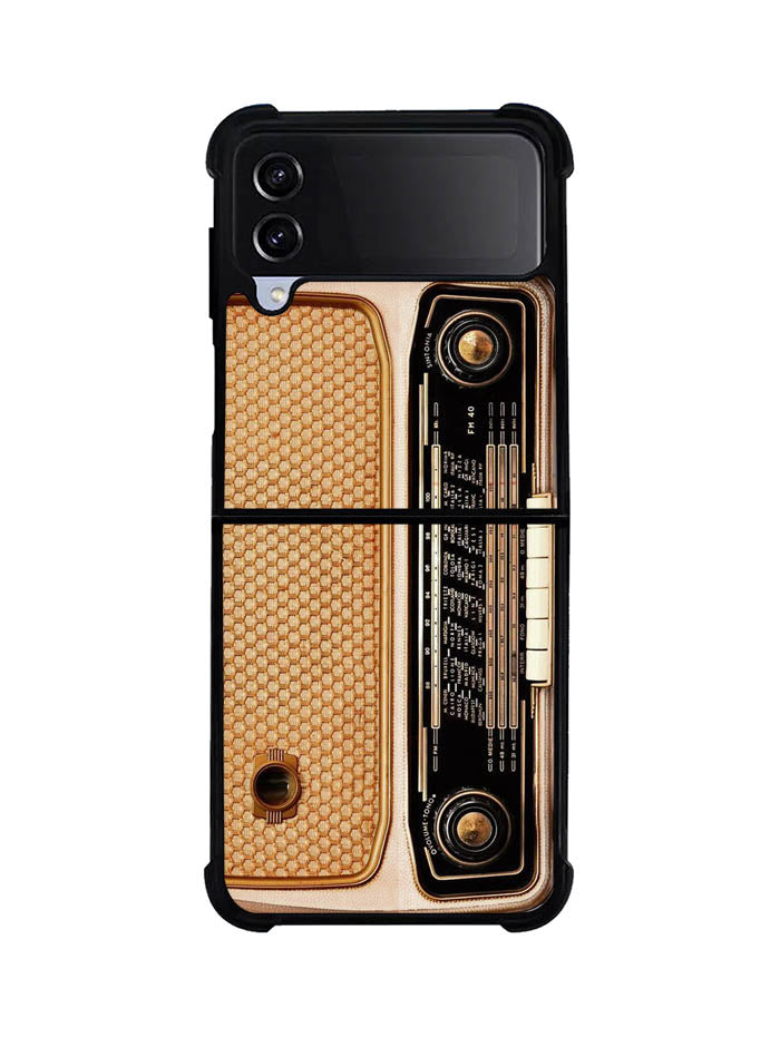 vintage retro radio Samsung Galaxy Z Flip 4 5G 2022 Case