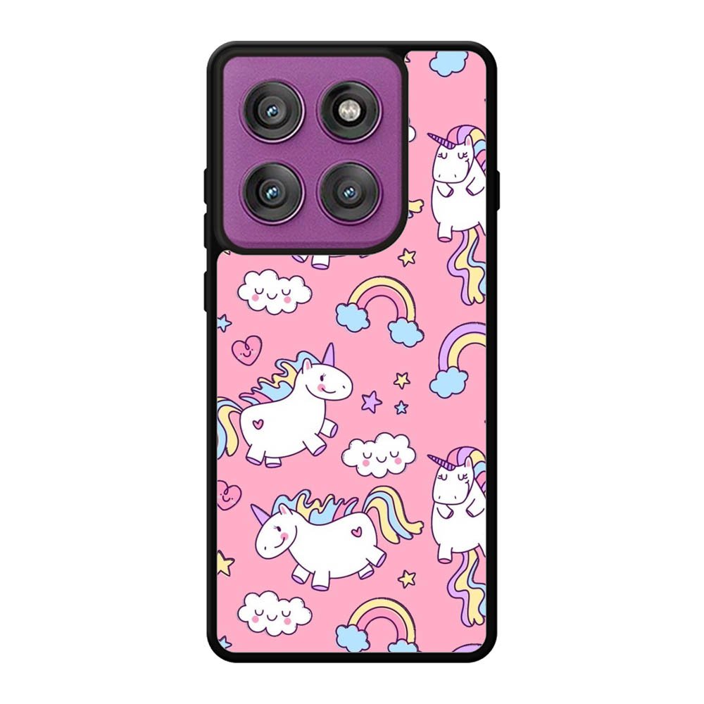 Unicorn Pink Motorola Moto Edge 60 Pro Case