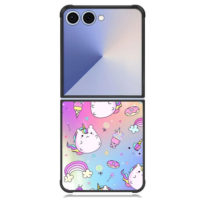 Pusheen Cat Unicorn Samsung Galaxy Z Flip 7 Case DC1526