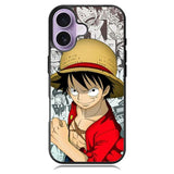 One Piece Luffy Comis iPhone 16 Plus Case DC1364