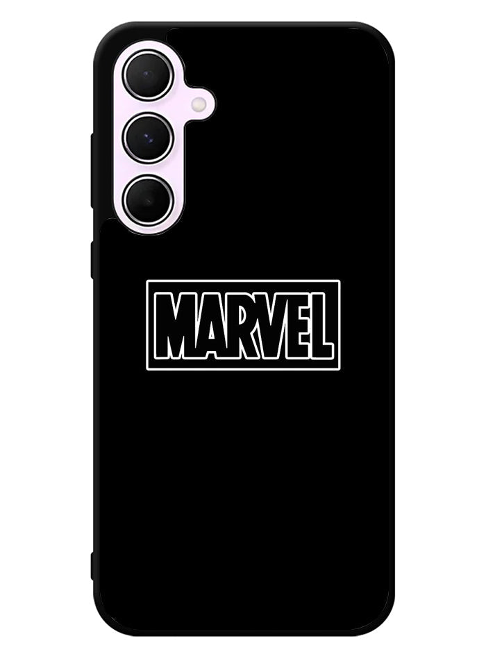 Black MARVEL Samsung Galaxy A35 5G Case