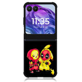 Pikachu Pokemon And Deadpool Motorola Moto Razr Plus 2024 , Moto Razr+ 2024 Case
