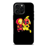 Pikachu Pokemon And Deadpool iPhone 16 Pro Case DC1431