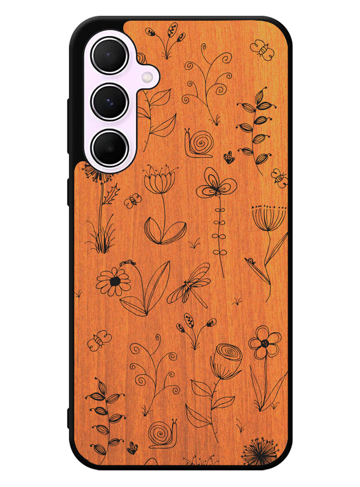 Botanical Plants Wood Samsung Galaxy A35 5G Case