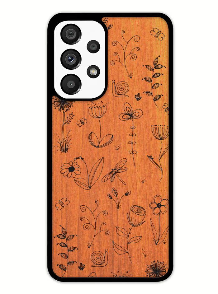 Botanical Plants Wood Samsung Galaxy A53 5G Case