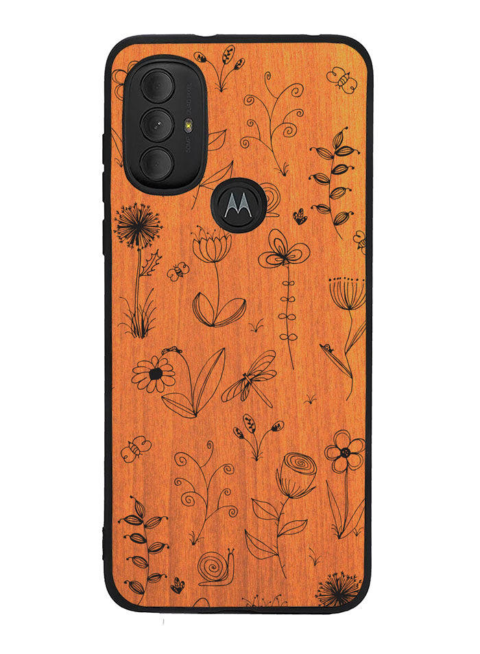 Botanical Plants Wood Motorola Moto G Pure 2021 , Moto G Power 2022 Case