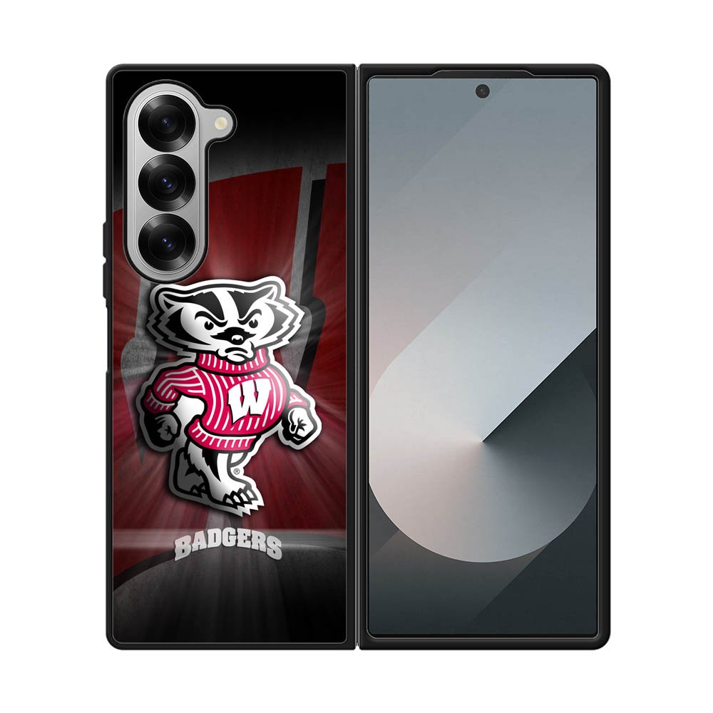 wisconsin badger logo Samsung Galaxy Z Fold 7 5G Case