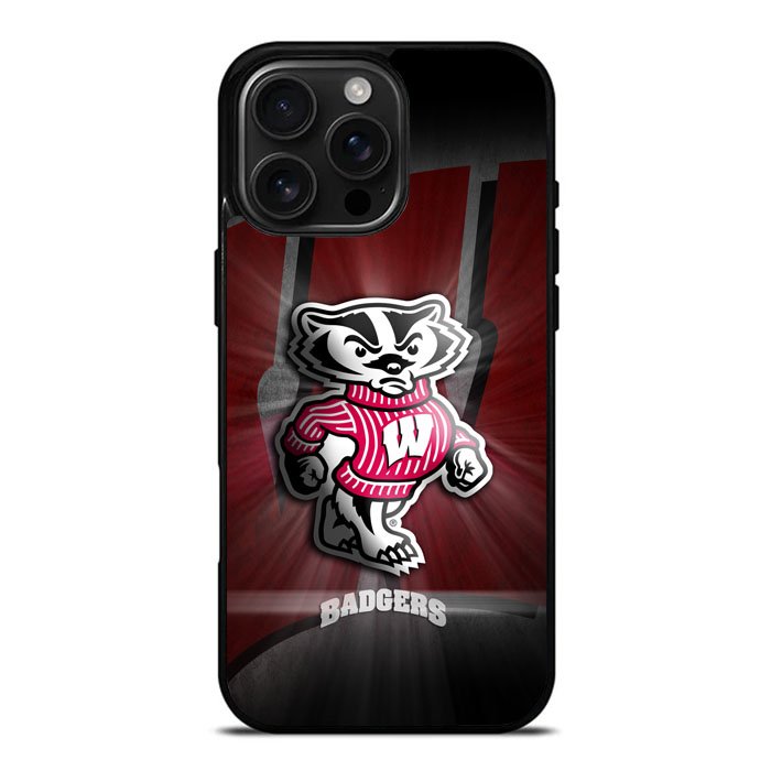 Wisconsin Badger Logo iPhone 16 Pro Max Case DC1975