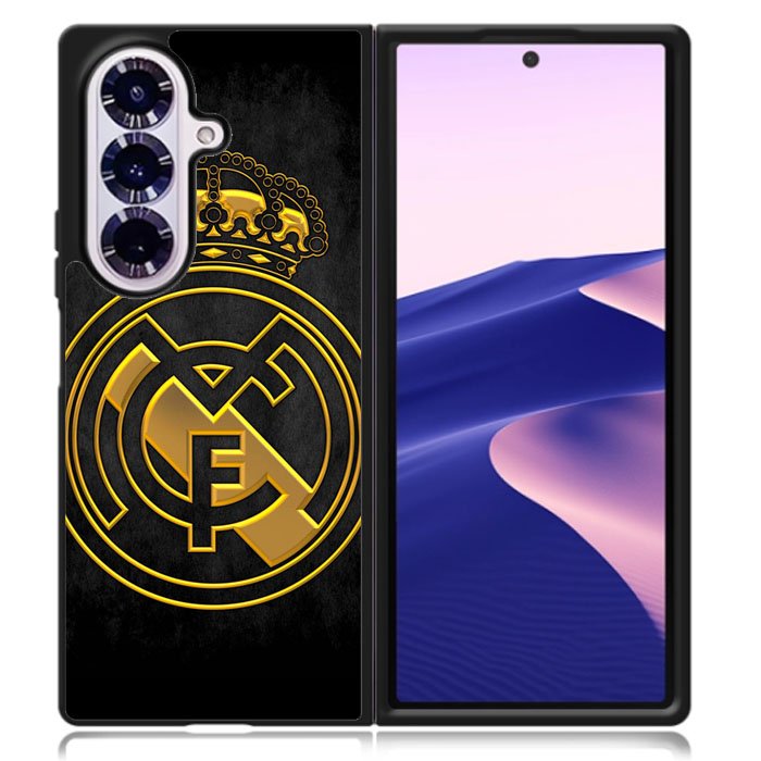 Real Madrid Gold Samsung Galaxy Z Fold 7 Case DC1550