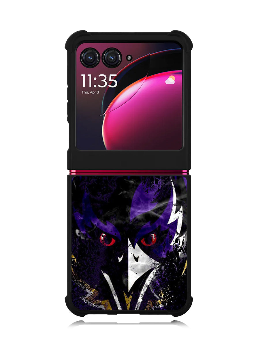 baltimore ravens logo 2nd Motorola Moto Razr Plus 2023 , Moto Razr+ 2023 Case
